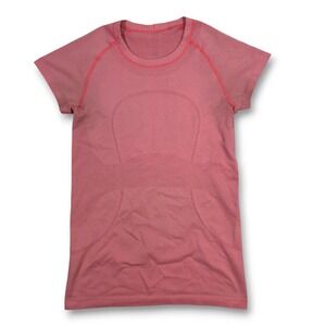 Lululemon Swiftly Tech Short Sleeve T Shirt Women Coral Pink Size 6